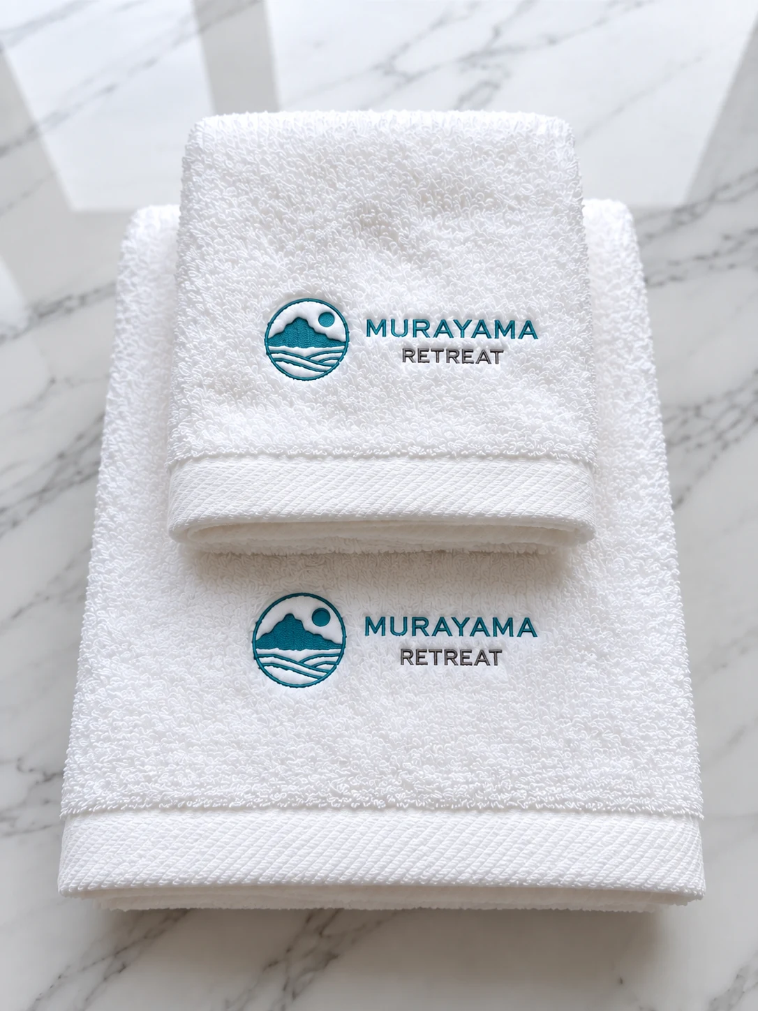 MURAYAMA RETREATのロゴ刺繍入り今治タオル